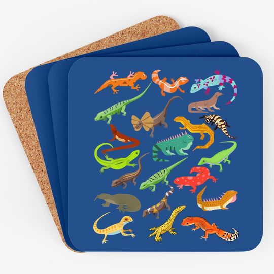 Lizard Collage Coaster