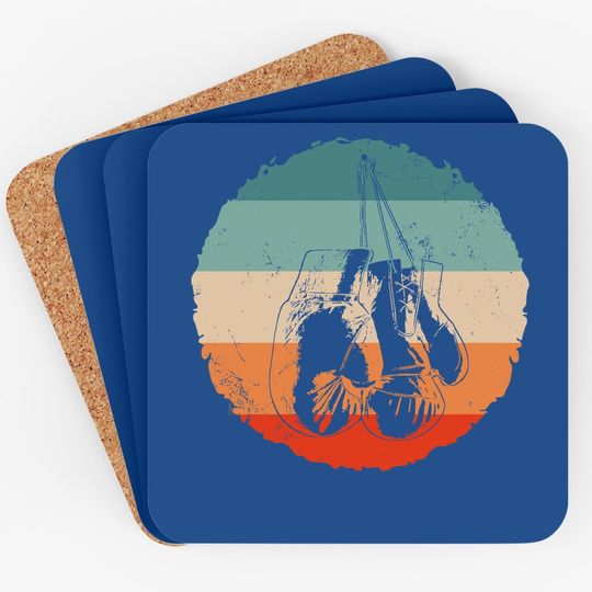 Retro Vintage Boxing Lover Boxing Fan Gift Coaster