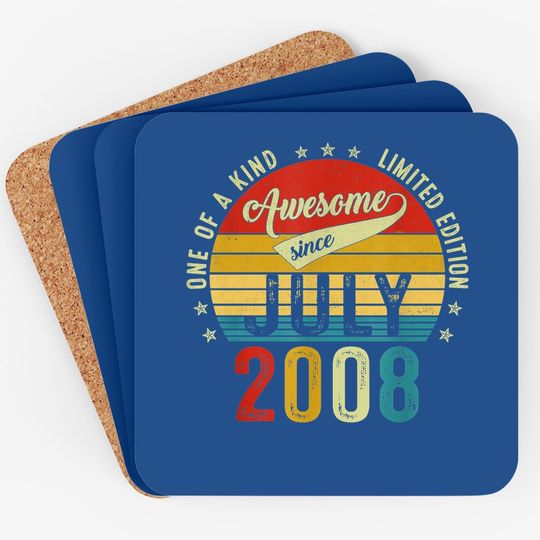 13 Years Old Vintage 2008 Limited Edition Coaster