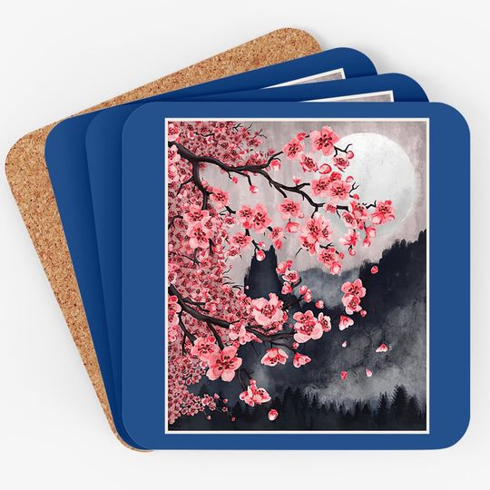 Sakura Japanese Cherry Blossom Japanese Tree Coaster