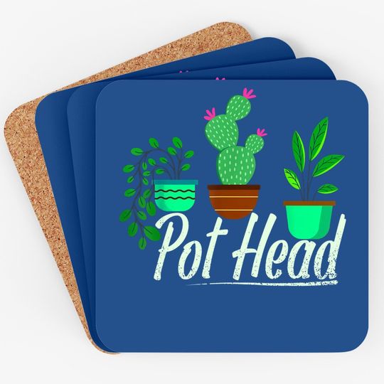 Plant Lover And Gardener Gift Pot Head Succulent Coaster
