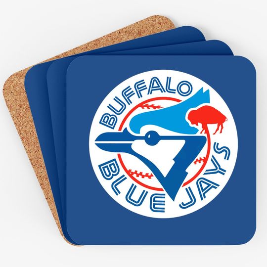Buffalos Blue Jay Premium Coaster