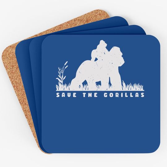 Save The Gorillas Mama & Baby Gorilla Coaster