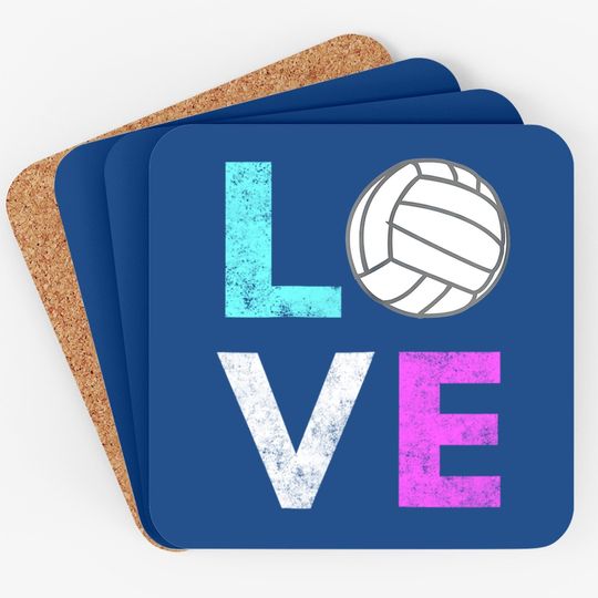 Love Volleyball Best Coaster