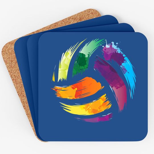 Colorful Volleyball Colorsplash Ball Coaster