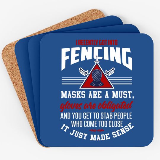 Fencing Coaster Fencing Sport Quote Joke Fencer Coaster