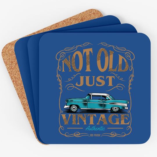 Not Old Just Vintage American Classic Car Birthday Coaster