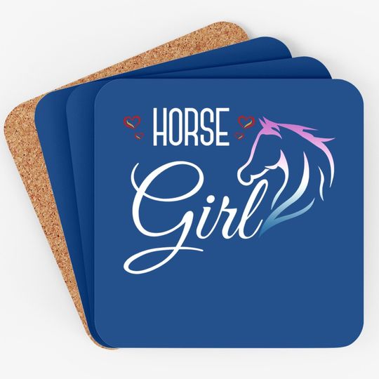 Horse Girl Equestrian Coaster