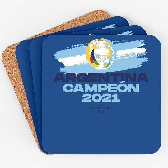 Copa America 2021 Argentina Champion Coaster