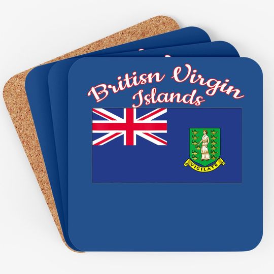 British Virgin Islands Flag Coaster