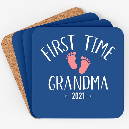 First Time Grandma 2021 Coaster