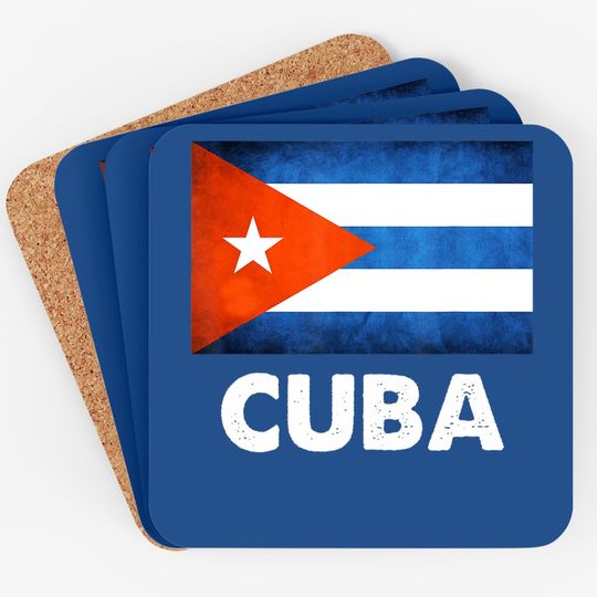 Cuba Cuban Flag Coaster