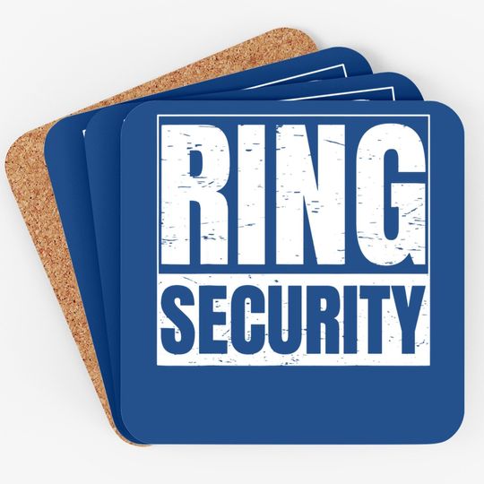 Ring Security Gift For A Ring Bearer Coaster