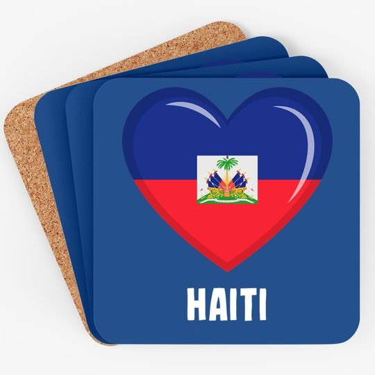 Haiti Flag Coaster