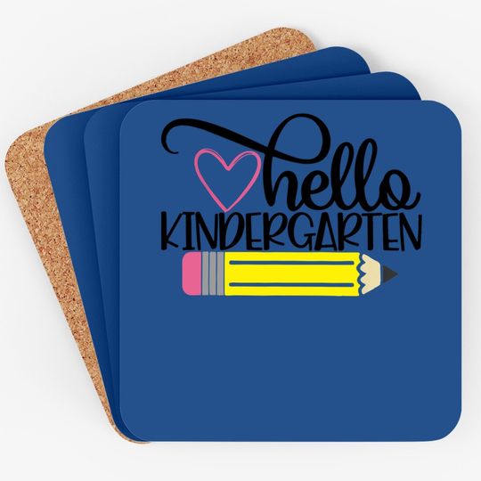 Hello Kindergarten Coaster Back To School Teacher Student Gift Coaster