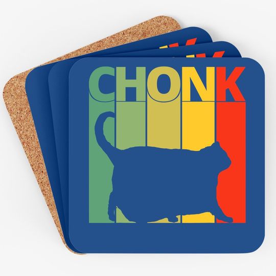 Chonk Cat Meme Coaster | Funny Chonk Big Chungus Coaster