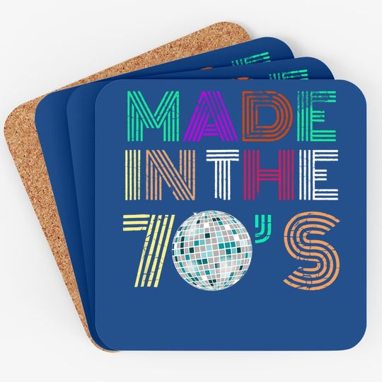 Made In The 70s Seventies Retro Distressed Coaster