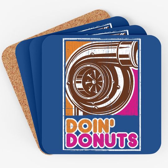 Doin' Donuts Coaster - Car Enthusiast Coaster