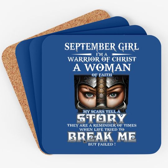 September Girl My Scars Tell A Story Coaster