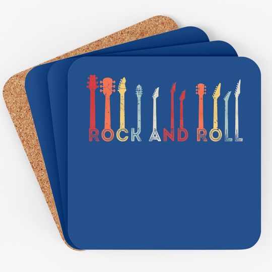 Rock And Roll Vintage Design Concert Band Coaster