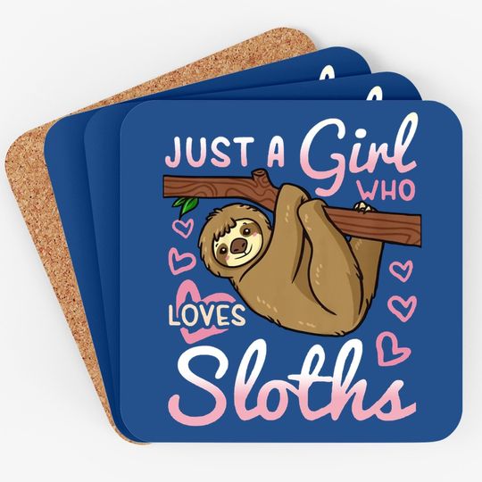Sloth Girl Coaster
