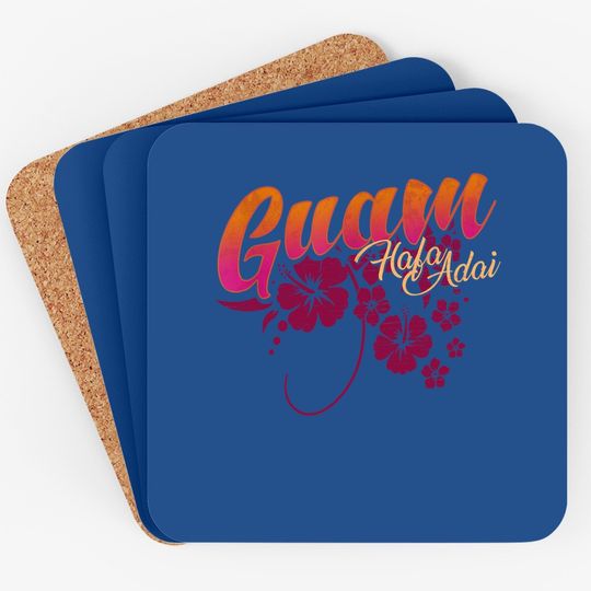 Guam Flower Chamorro | Guamanian Islander Hafa Adai Hibiscus Coaster