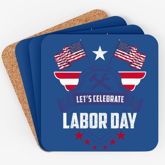 Patriot American Flag Labors Day Usa Coaster