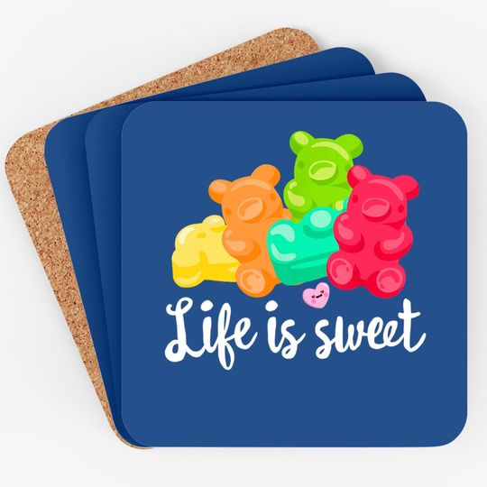 Gummy Bears Coaster Soft Sugar Candy Fruity Juicy Gift Coaster