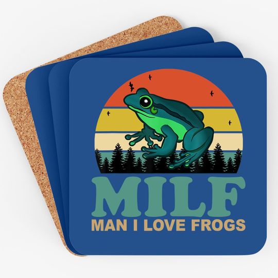 I Love Frogs Saying-amphibian Lovers Coaster