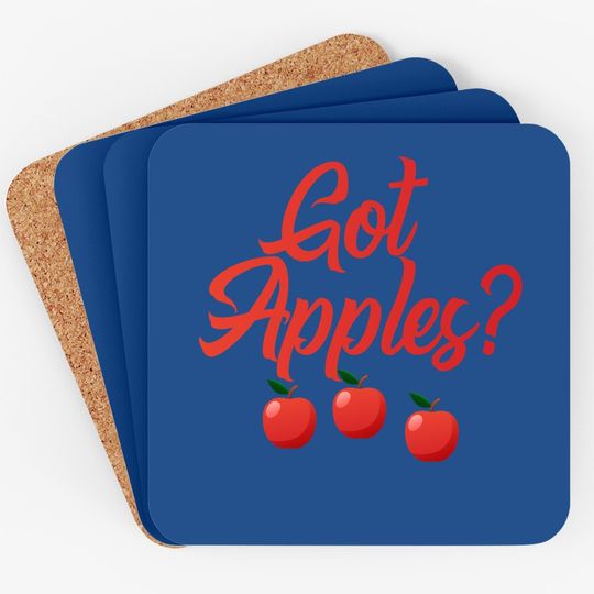 Got Apples Quote Orchard Harvest Lovers Farmers Market Coaster