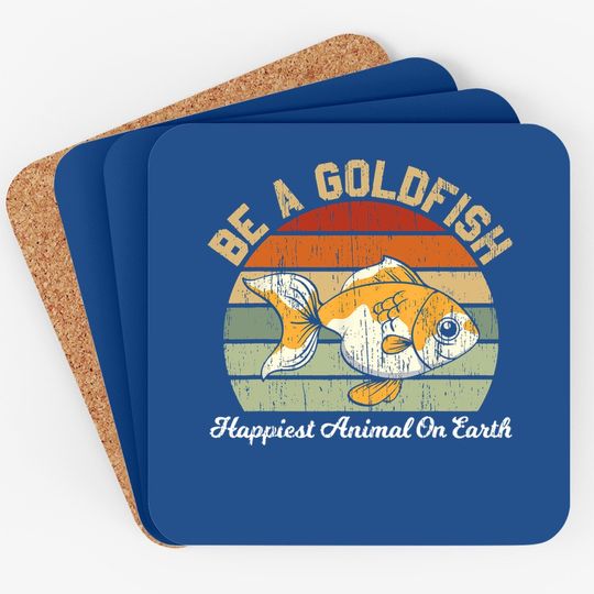 Be A Goldfish For A Soccer Motivational Quote Coaster