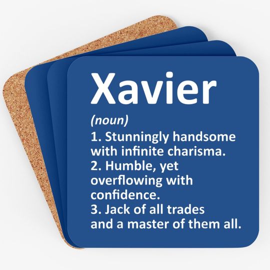 Xavier Definition Personalized Name Birthday Gift Idea Coaster