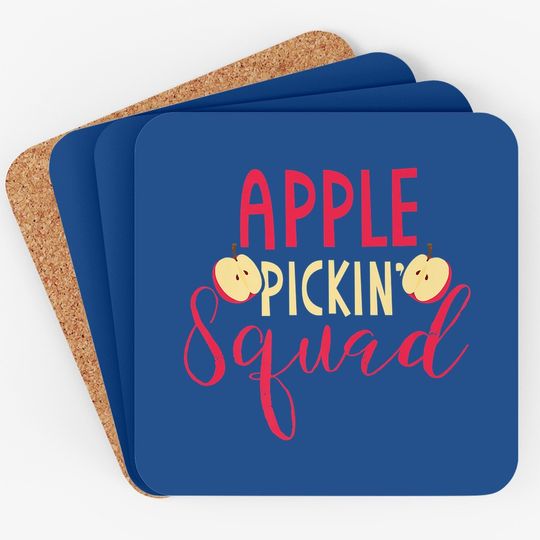 Apple Picking Squad Gift Apple Fruit Picker Coaster