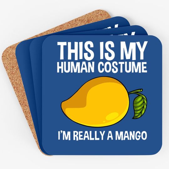 This Is My Human Costume Mango Fruit Coaster
