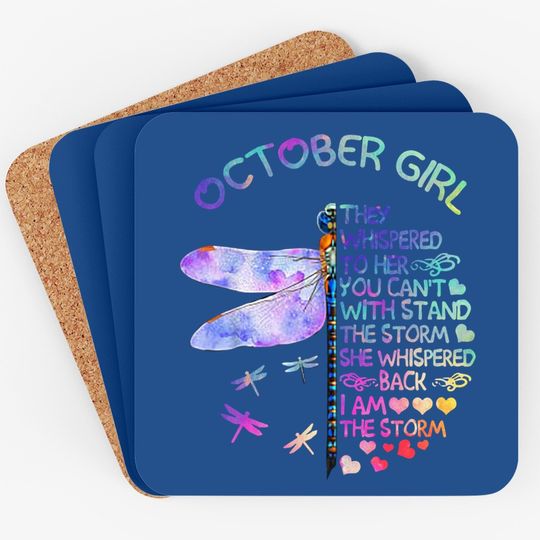 October Girl They Whispered To Her Coaster