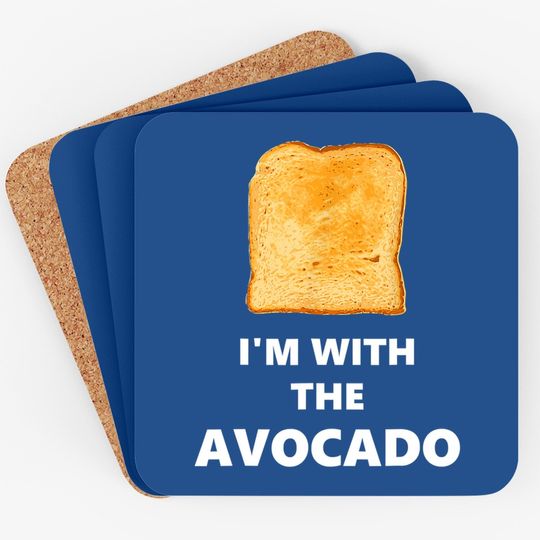 I'm With The Avocado Toast Halloween Coaster