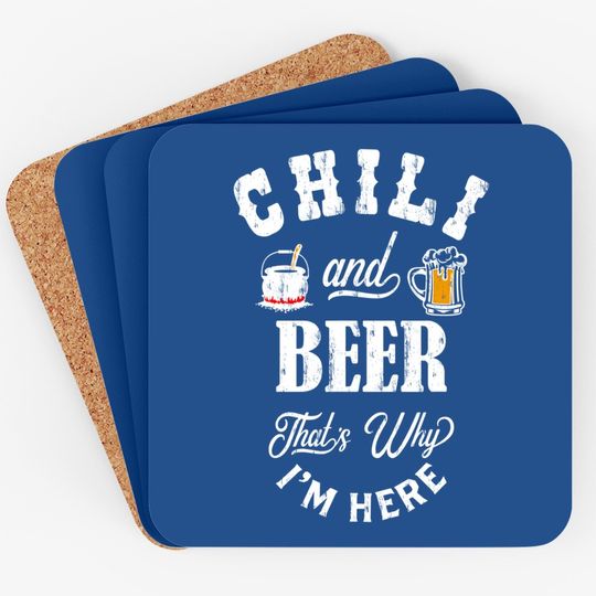 Chili Cookoff And Beer Coaster