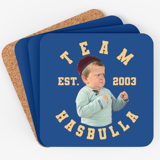 Team Hasbulla Est 2003 Meme Coaster