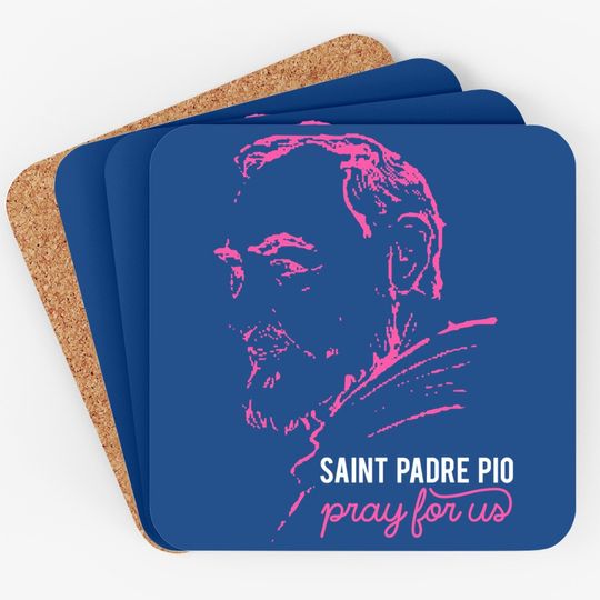Religious Catholic St Padre Pio Of Pietrelcina Coaster