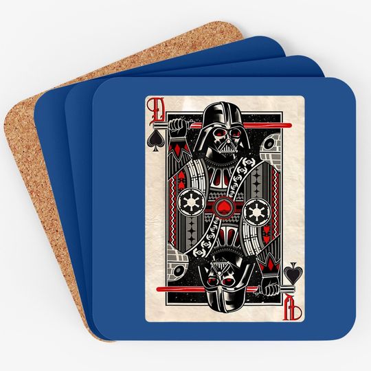 Darth Vader King Of Spades Graphic Coaster