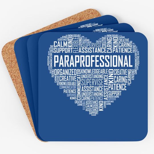 Paraprofessional Heart Appreciation Coaster