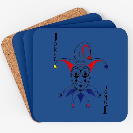 Joker Playing Card Coaster