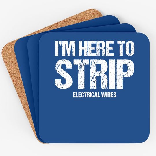Electrician Funny Lineman Tradesman Contractor Coaster