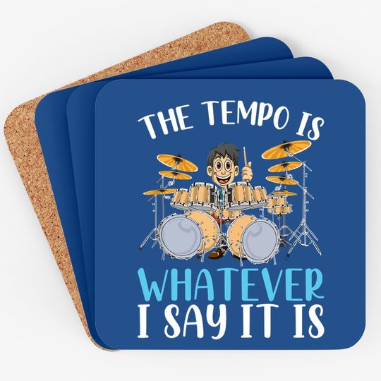 Drummer Gift Percussion Musical Instrument Drums Coaster