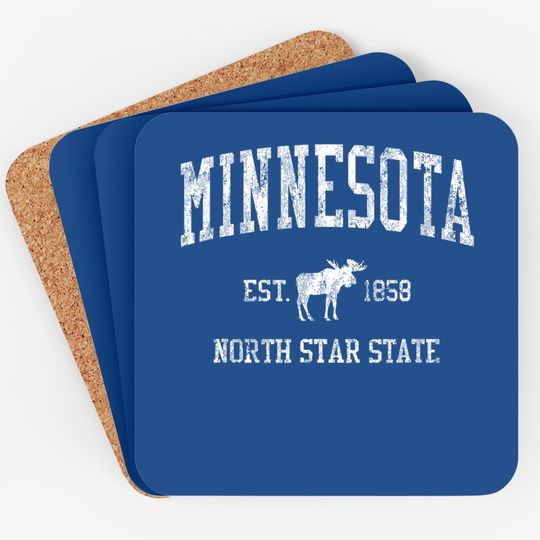 Minnesota Vintage Sports Coaster