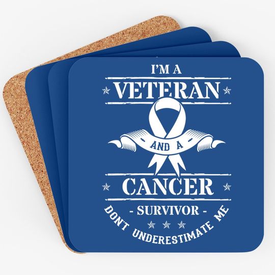 Cancer Survivor Veteran Chemotherapy Warrior Coaster