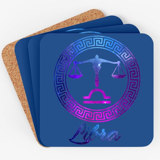 Libra Zodiac Sign Coaster