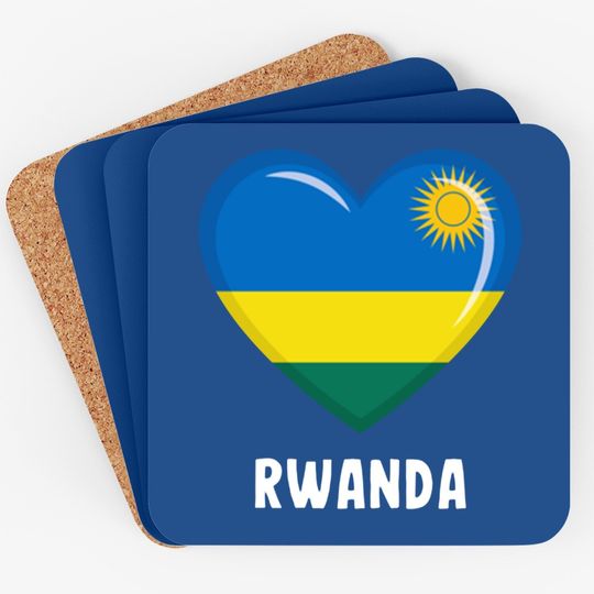 Rwanda Flag Coaster