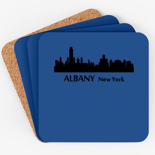 Albany New York Downtown Skyline Coaster