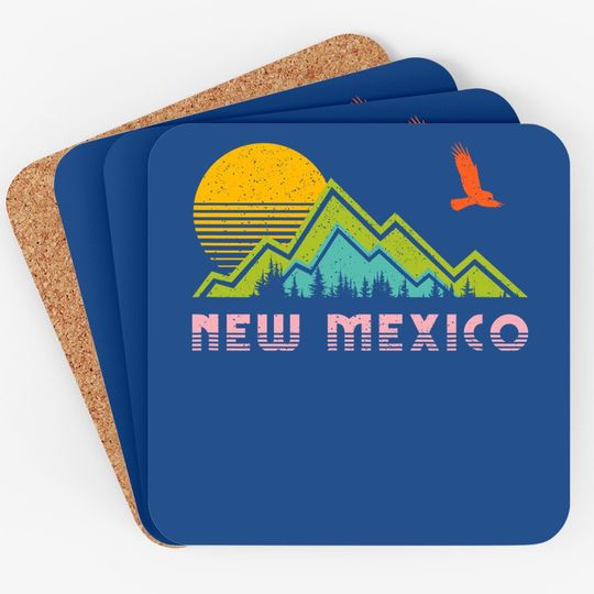 New Mexico Retro Vintage Throwback Coaster